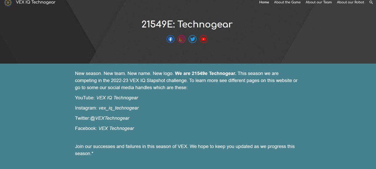 VEXTechnogear's tweet photo. A sneak peak of our website.👀To see the whole thing in all of it's glory, go to this link.

https://t.co/lMPgEHVNDq https://t.co/jvidOjlEfF