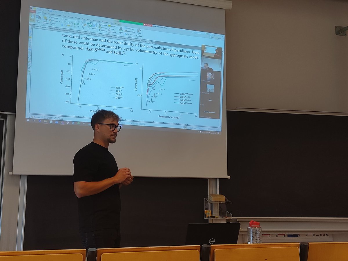 Dani successfully defending his licentiate thesis at @smc_uppsala. Excellent opponent Markus Kärkäs @KTHuniversity