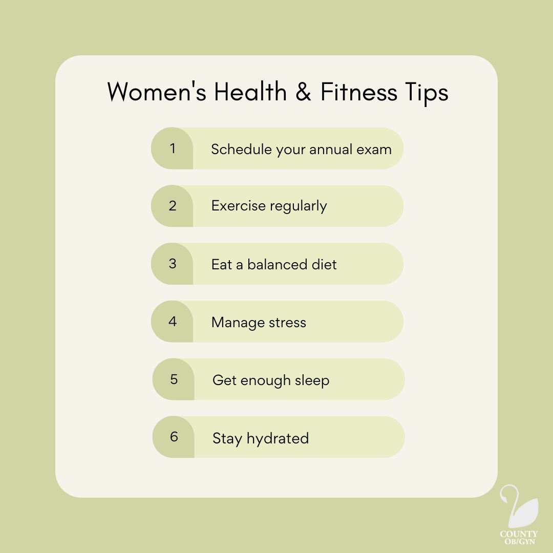 CountyOBGYN's tweet photo. Today is National Women's Health and Fitness Day. Daily exercise is a great way to boost your mental and physical health.

Celebrate today by practicing yoga, going for a walk, or keeping active however you like!

#Womenshealth #Womenshealthandfitnessday #obgyn https://t.co/cpFad8fxGJ