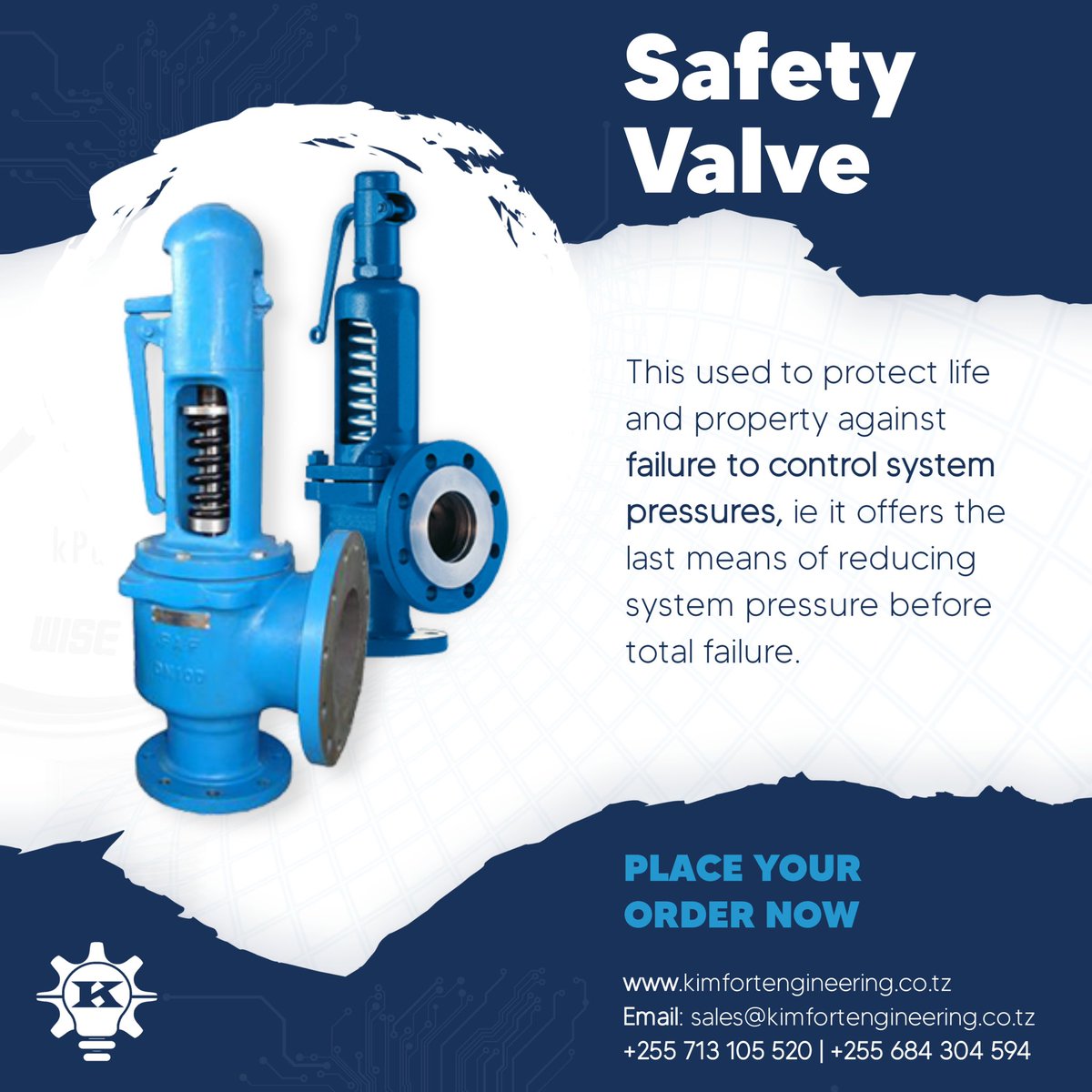 KimfortLTD's tweet photo. If your system fails to control pressure, a safety valve is needed 
#AVAILABLE 
#2022World
#pressure 
#Engineering https://t.co/JqVukGVmFK