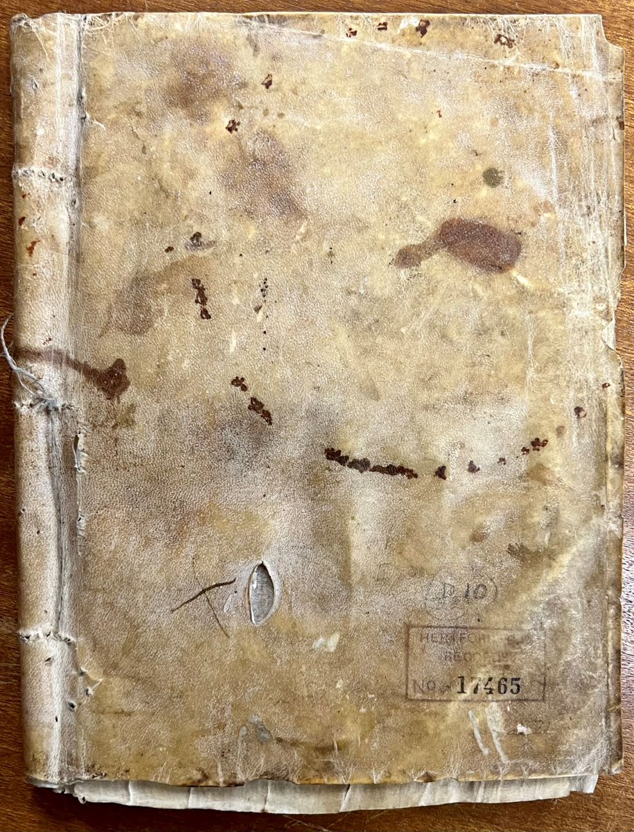 HertsArchives's tweet photo. We heard you're a fan of old documents? Well how about this amazing cartulary of the priory of St Giles-in-the-Wood, Flamstead dating from 1150 - 1242. Bound in the cartulary include the charter of Prioress Lucy and the charter of Queen Eleanor to nurse Agatha.
[17465] https://t.co/yPHHrfft3Q
