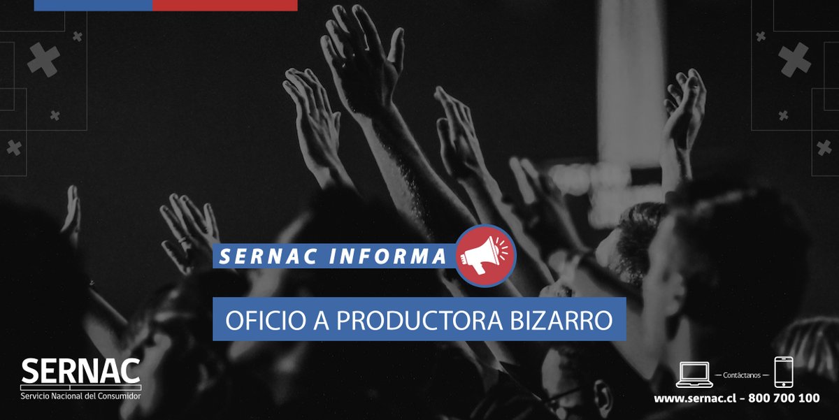 SERNAC's tweet photo. #SERNACinforma 📢 | En @SERNAC oficiamos a @bizarrolivecl tras serie de problemas en el concierto de #DaddyYankee, entre ellos, zonas que no se respetaron y problemas de seguridad que impidieron ingresar a muchas personas que tenían entradas

Conoce más 👉🏼 https://t.co/1H2IKisClj https://t.co/hjiOJINYgW
