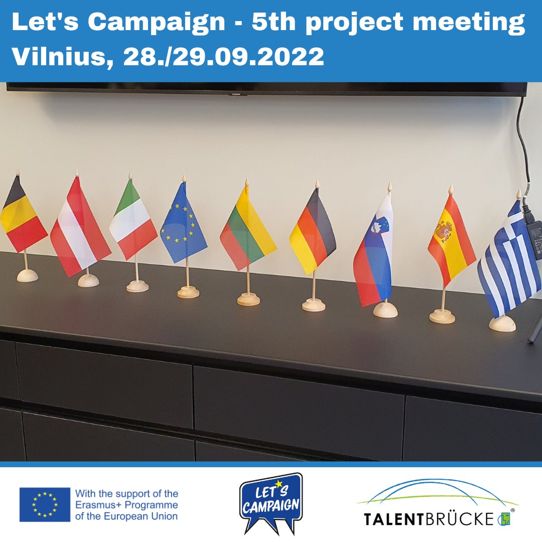 We are happy to be in #Vilnius for the fifth transnational meeting of the Erasmus+ project "Let's Campaign"
@nabibb_de <a href="/IFCenter/">IF Center</a>