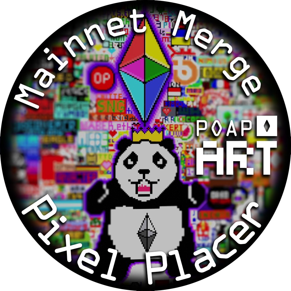 Logic_Beach's tweet image. Did you drop more than 50 pixels on the #ethereum #mainnet #merge POAP.art Canvas? 

Go claim your participation POAP here: poap.delivery/mainnet-merge-…

Thanks again for watching the merge with us! @poapxyz @ethStaker