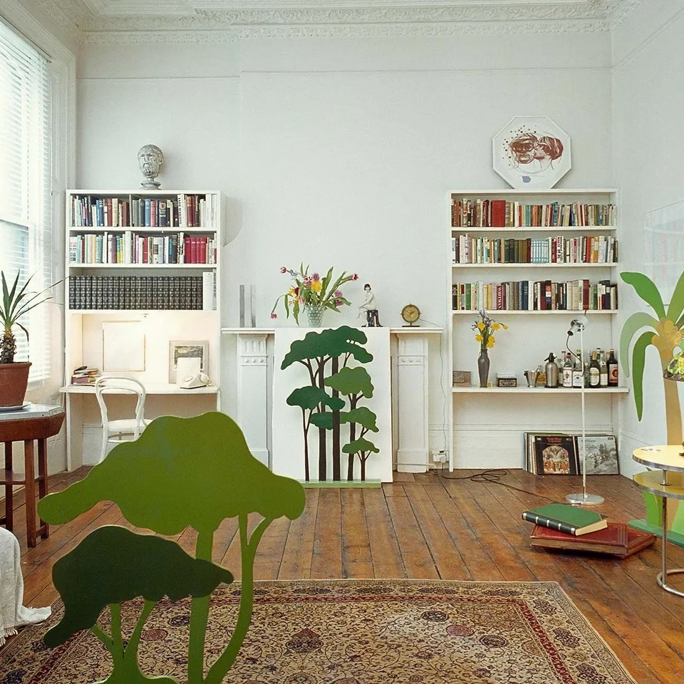 robnitm's tweet photo. David Hockney’s Notting Hill flat in 1969, photo by Ray Williams https://t.co/p2UdjD5XcT