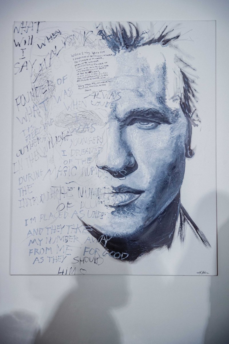 KampKilmer's tweet photo. “Incomplete” is the piece de resistance of the “My Number” collection on @niftygateway The winning bid over $10k of this priceless piece, will receive the NFT + the physical 48” x 60” oil painting signed by hand by @valkilmer x @TomerPeretzart https://t.co/ofoNyiT9ER https://t.co/Yqz0Uvq7AO