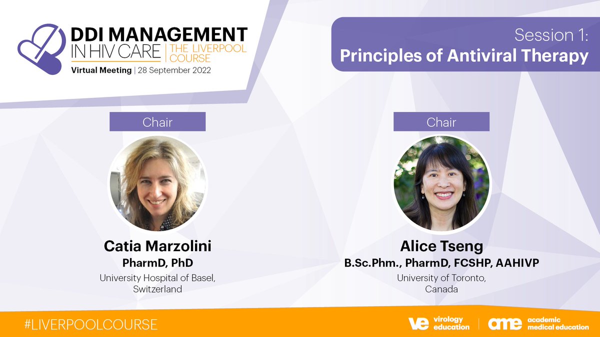 ClinicalDDIs's tweet photo. Earn 2 #CME credits, update your knowledge, &amp; reconnect w/ colleagues!
Dive into the latest on #pharmacology, #DDIs, #antiretovirals &amp; more at the #LiverpoolCourse!
Fees are waived. 
👉Register here: https://t.co/KBPpOYBcOb https://t.co/vIFBgAwJTE