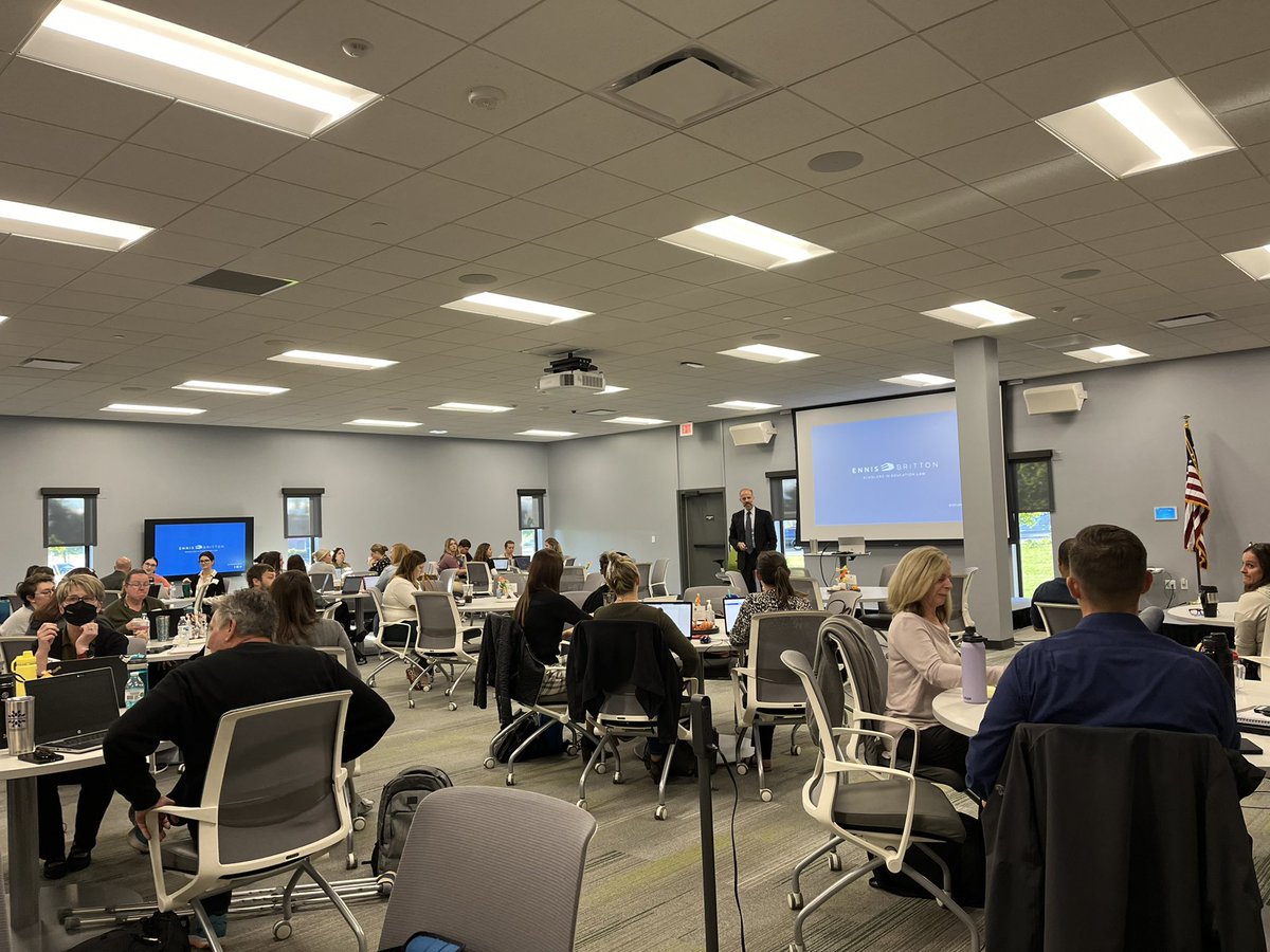 First School Psych PD of the year.  It’s great to all be in person again!   Starting with some legal updates.  <a href="/HamiltonCoESC/">HCESC</a> #SchoolPsych  #Hereforkids