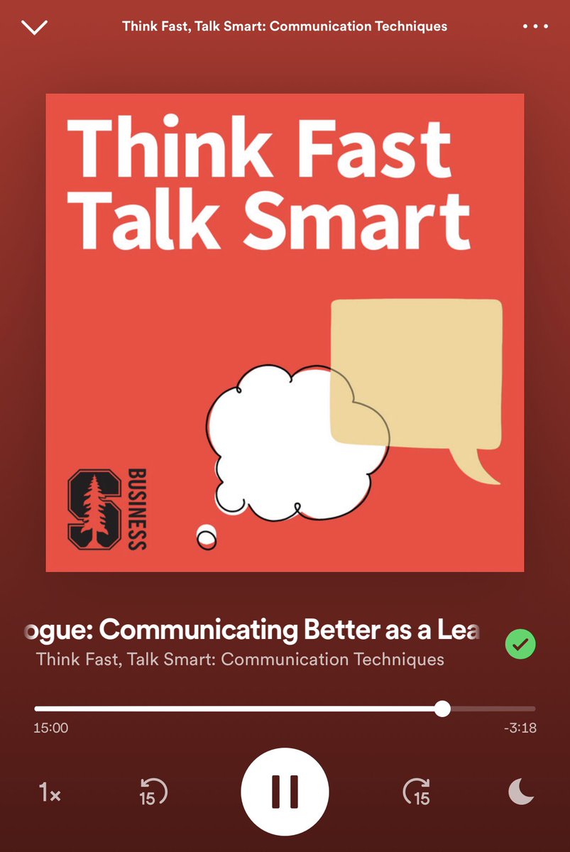 unfoldedgold's tweet photo. Sharing the first three ingredients to a successful #communication #recipe from the #thinkfasttalksmart podcast from @StanfordGSB hosted by Lecturer Matt Abrahams:

 1. Clarity
 2. Connection
 3. Inspiration https://t.co/0wOmMcj2NV