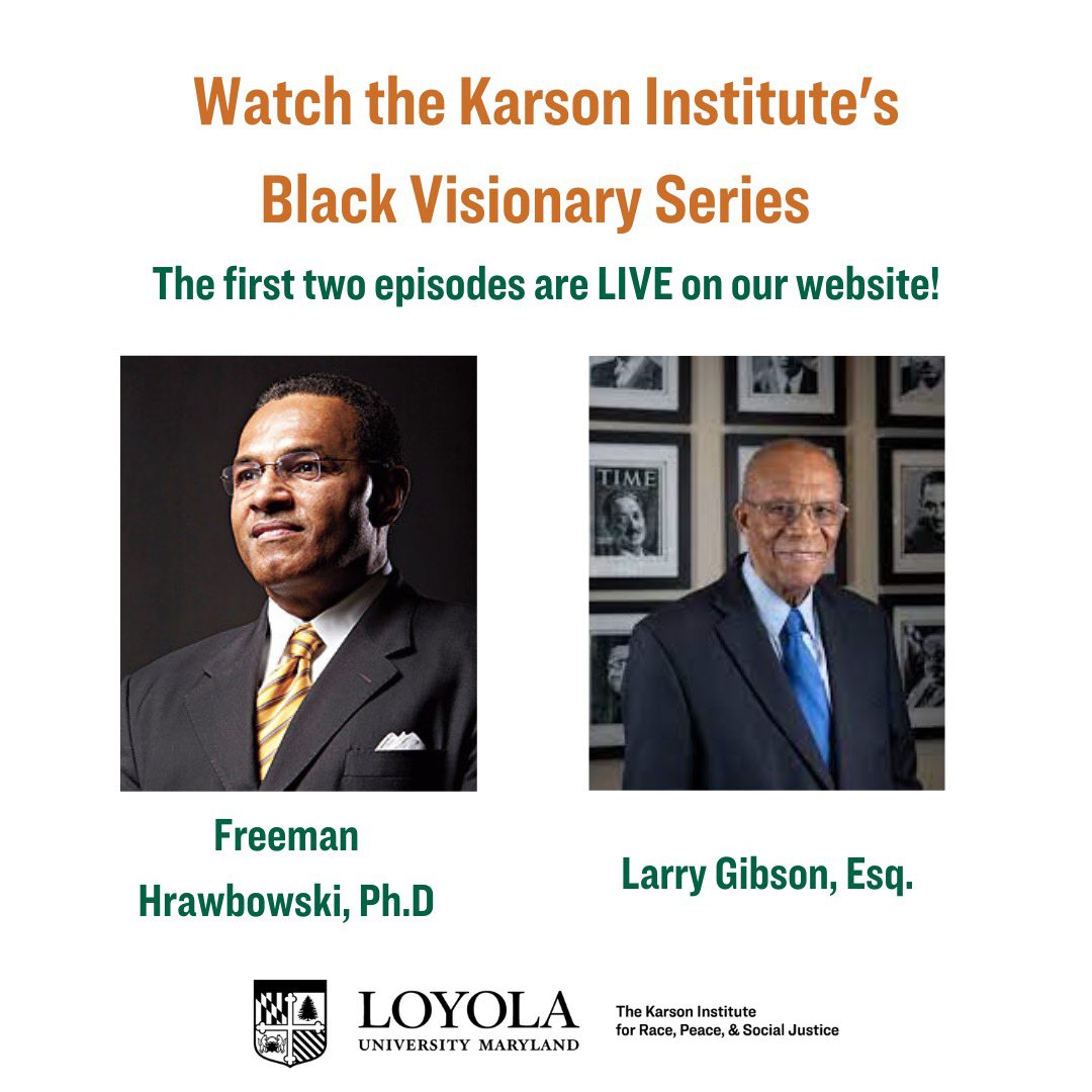 karsoninstitute's tweet photo. The first two episodes are now LIVE. Link in bio. @LoyolaMaryland #karsoninstitute #livenow #series #watch https://t.co/IlUCsh8iRG
