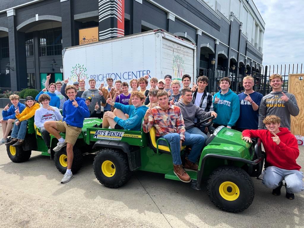 We had a great time helping set up for the Wine Over Water event hosted by Brighton Center on Saturday. Huge thank you to Brighton Center for allowing us to come out and help set up. #ATOLeads 🐪