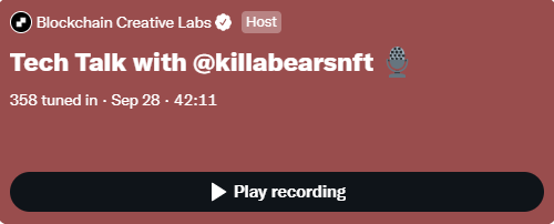 klliabearsnft's tweet photo. Live Now! https://t.co/4S8PlAHNtb