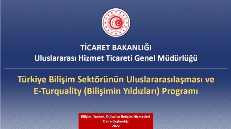 _yasad's tweet photo. Sektörümüzün heyecanla beklediği T.C.Ticaret Bakanlığı Uluslararası Hizmet Ticareti Genel Müd.tarafından hazırlanan #BilişiminYıldızları #eTurquality destek programı başvuruları açılmıştır.Sektörümüze verdikleri destek için UHT Genel Müdürlüğü yetkililerine teşekkürü borç biliriz https://t.co/94XZ9RE4qP
