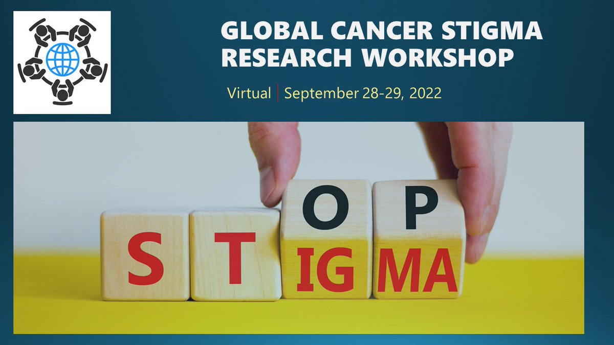 VidyaVedham's tweet photo. A huge thanks to @NCIGlobalHealth and @NCICancerCtrl for your support in organizing the first global cancer stigma research workshop @theNCI. Addressing #CancerStigma should be an integral part of #GlobalCancerControl.
Starting @ 11am ET today! https://t.co/XFtQjfIpOz
