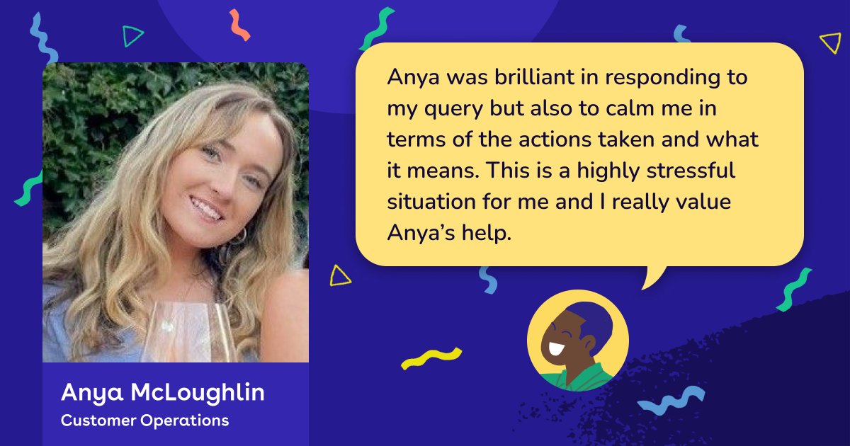 Well done to Customer Operations for supporting over 100k customers! Not only is Anya Mcloughlin a fantastic leader of the team, customers always show gratitude for the way she professionally handles their situations.