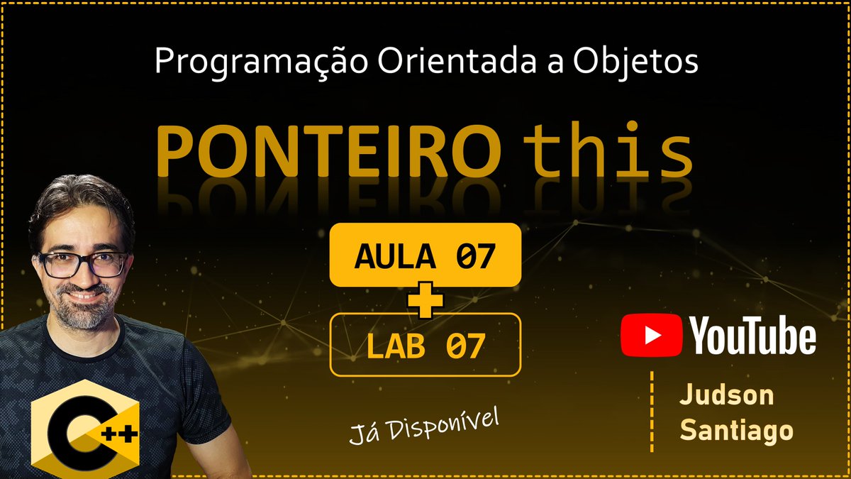 JudsonSS's tweet photo. Curso de Programação em C++
Ponteiro this / Vetor de Objetos
https://t.co/k2U7K2kEdE
#curso #programação #cplusplus https://t.co/FezW05rKok