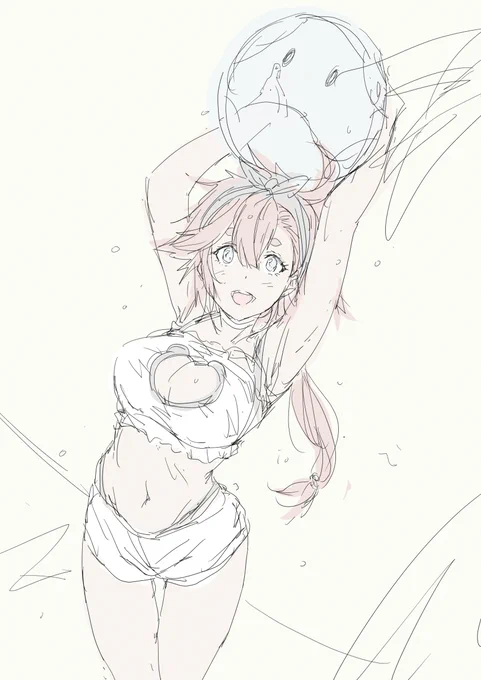 機動戦士ガンダム 水星の魔女からスレッタ水着ラフ 