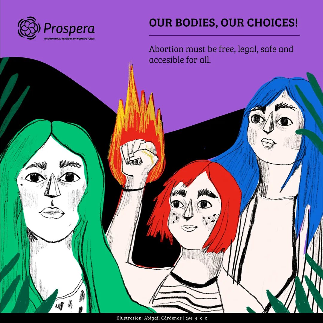 Access to #abortion is a fundamental & non-negotiable right for all women, girls, trans & nonbinary people worldwide. We must continue working to support movements, networks & organizations working to guarantee abortion is free, legal, safe & accessible to all everywhere #28S