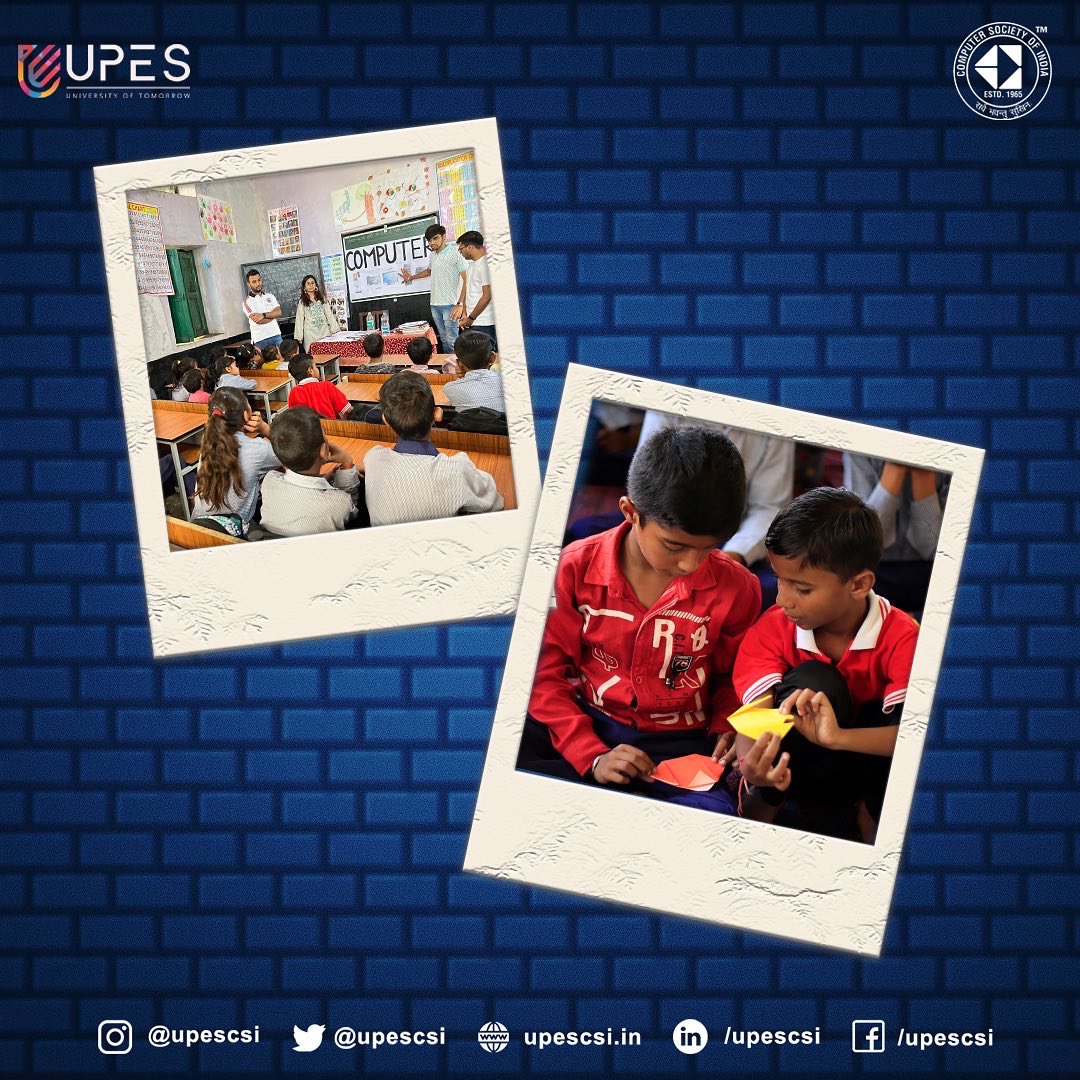 Computer Society of India, UPES tweet media