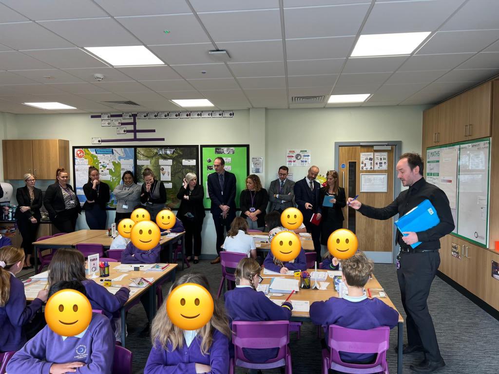 LauraPrimary's tweet photo. A fantastic start to the Year 6 Conference Day @OPA_KHG thanks @MrDHoran for facilitating a high quality TRG. #opamaths https://t.co/HnSRUztRdU