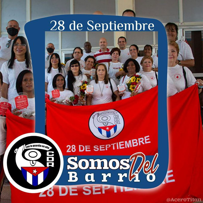 El pueblo y los CDR son una misma idea de continuidad revolucionaria. #CDRCuba #SomosDelBarrio #FidelPorSiempre #CubaVive