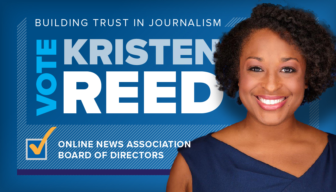 TEGNA's tweet photo. Oct. 3 is the last day to vote for @TEGNA director of content @KristenBDigital for the @ONA Board of Directors! #BuildingTrustInJournalism https://t.co/9nChzh6ano