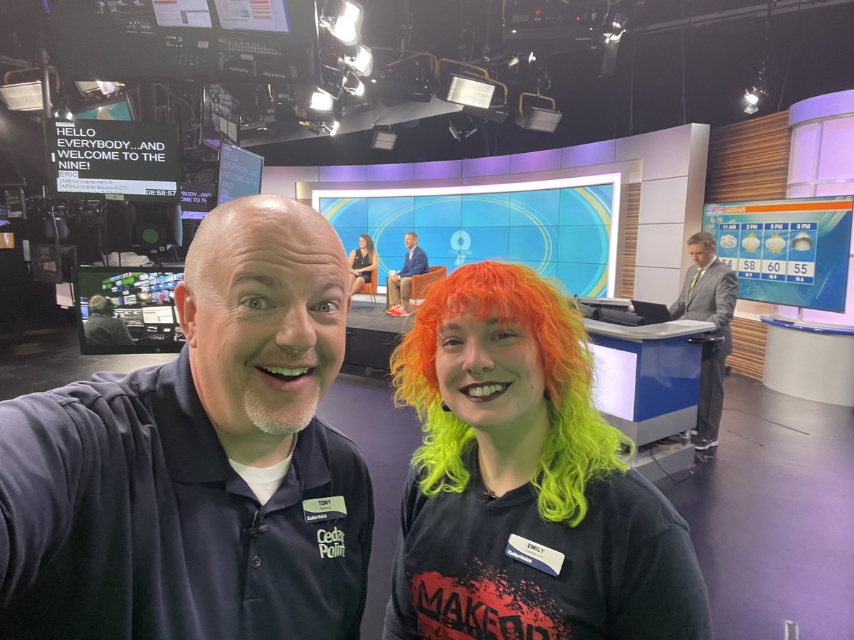 TonyClarkCP's tweet photo. Going live on @13abc shortly with Emily to talk makeup and #HalloWeekends25! https://t.co/VLi5yffIxF