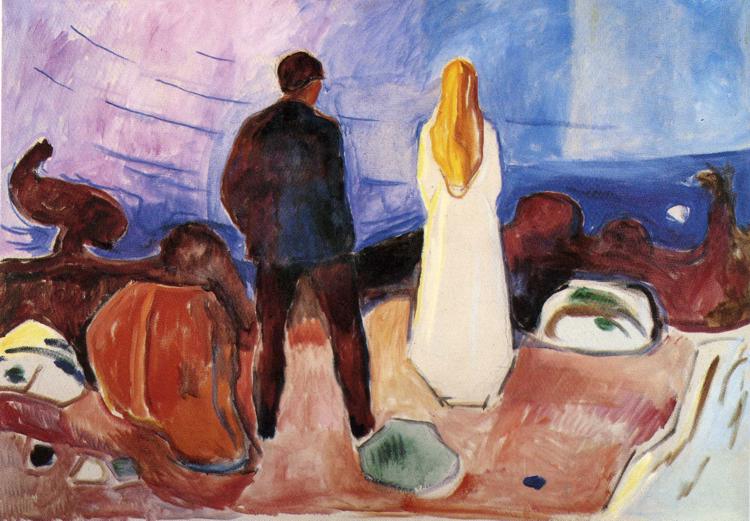 The Lonely Ones, 1935 #edvardmunch #norwegianart wikiart.org/en/edvard-munc…