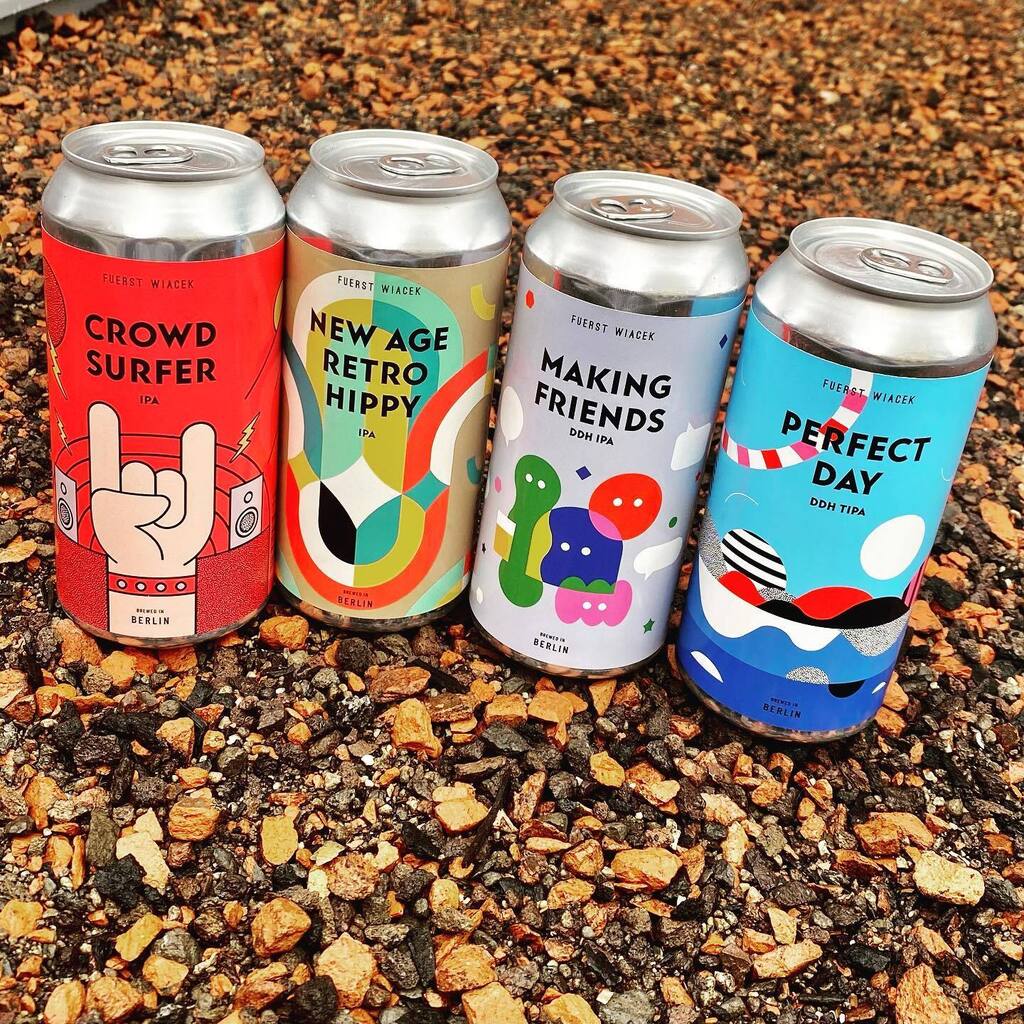 HopHeads aufgepasst 😳😳😳

Vier saftige IPAs von Fuerst Wiacek aus Berlin. Die solltest du nicht verpassen. 

🤘Crowdsurfer ist mit 6,2 % vol. vergleichsweise leicht und mit Citra und Columbus sanft gehopft für den milden Genuss. 🎸

☮️ Das 2022er New Age Retro Hippy kommt m…