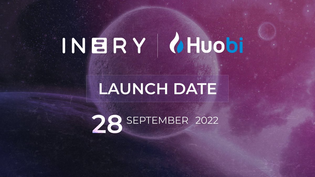 Cheers to our client @IneryBlockchain 🥂 $INR just launched on @HuobiGlobal ✅ Congratulations! #crypto #blockchain