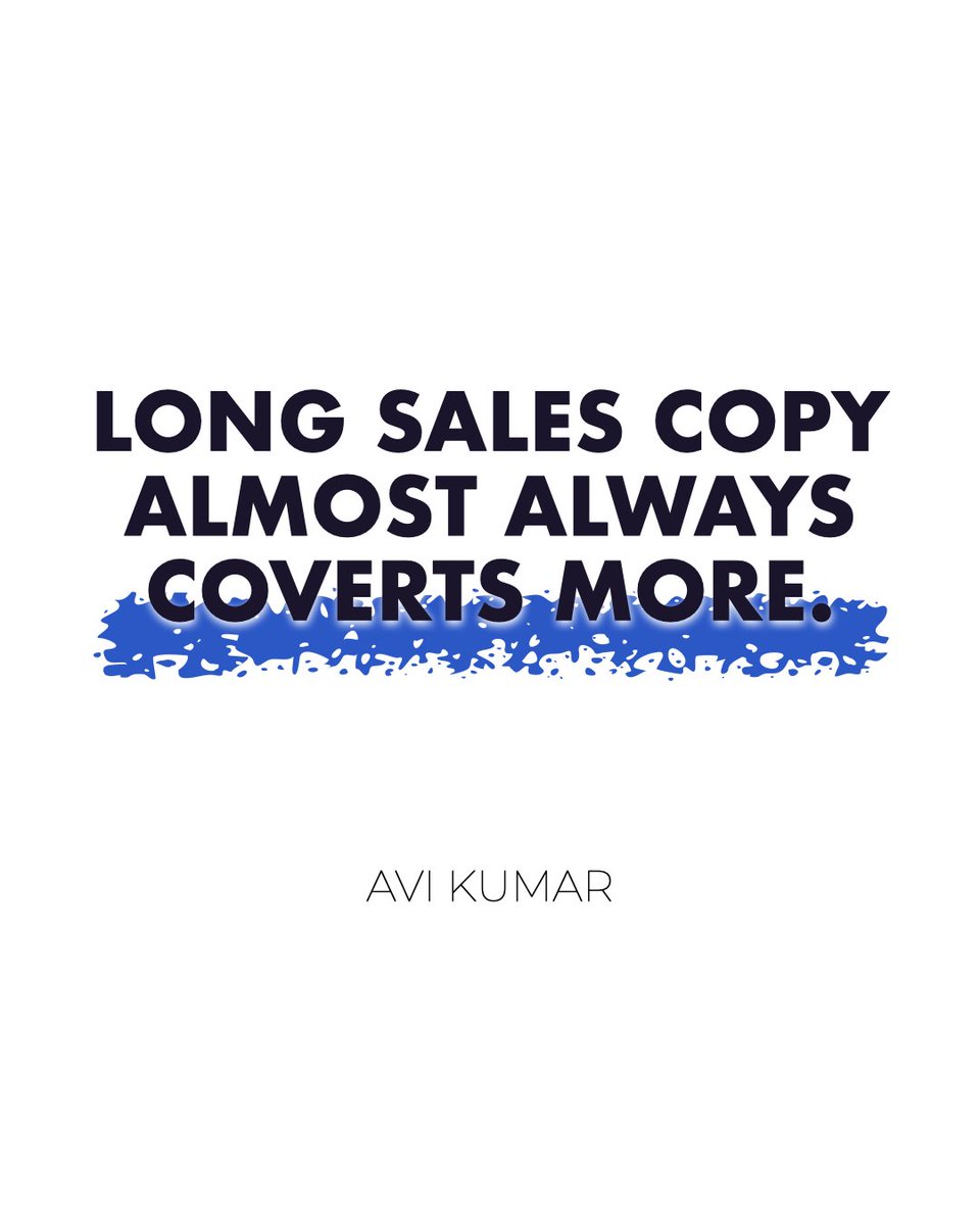 avikumar's tweet image. Long copy also gets consumed less, and the emails get opened less. But what do you want more of in your business, people that open emails or people that buy products? 

#PPC #PPCservices #GoogleAds #Kuware #advertising #digitaladvertising #entrepreneurship #scale