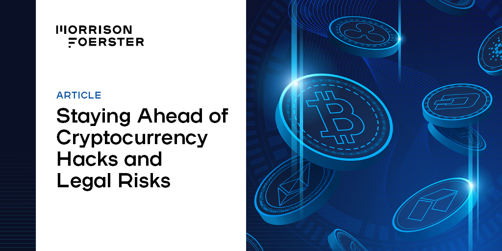 MoFoPrivacy's tweet photo. MoFo’s @aiftimie and Michael Burshteyn discuss how #crypto businesses can stay ahead of security threats and legal risks facing the industry in an article for @Blaw: https://t.co/AOhPcE0b4F https://t.co/xnDs6Si1ue