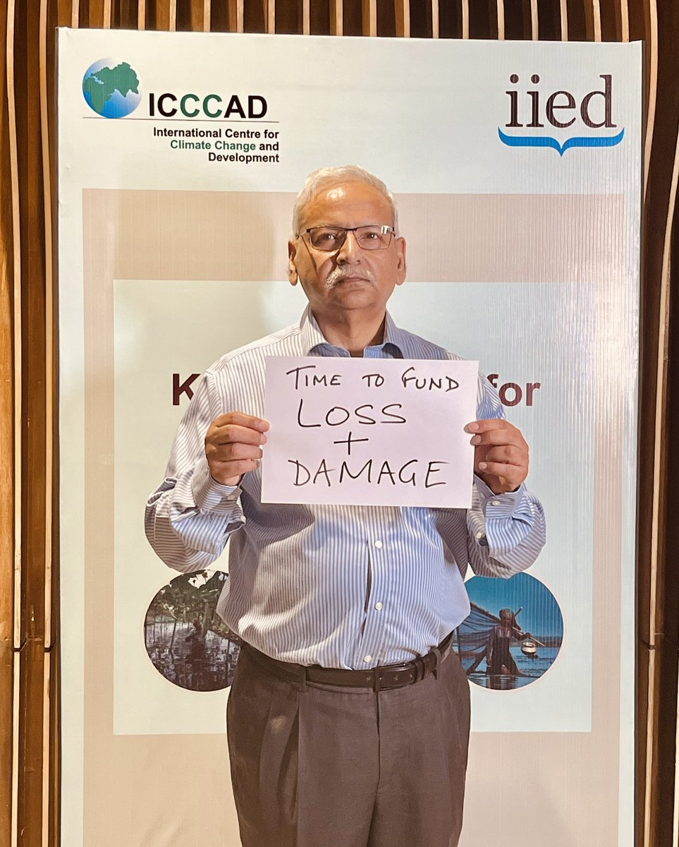 ICCCAD's tweet photo. The message from our director, Prof. @SaleemulHuq is clear!

#LossandDamage #ClimateAction https://t.co/xyLYLZ0SXb