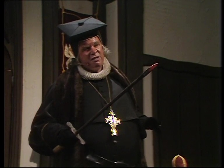 The baby-eating Bishop of Bath and Wells... it's poker time! #RonaldLacey @RonaldLaceyFans