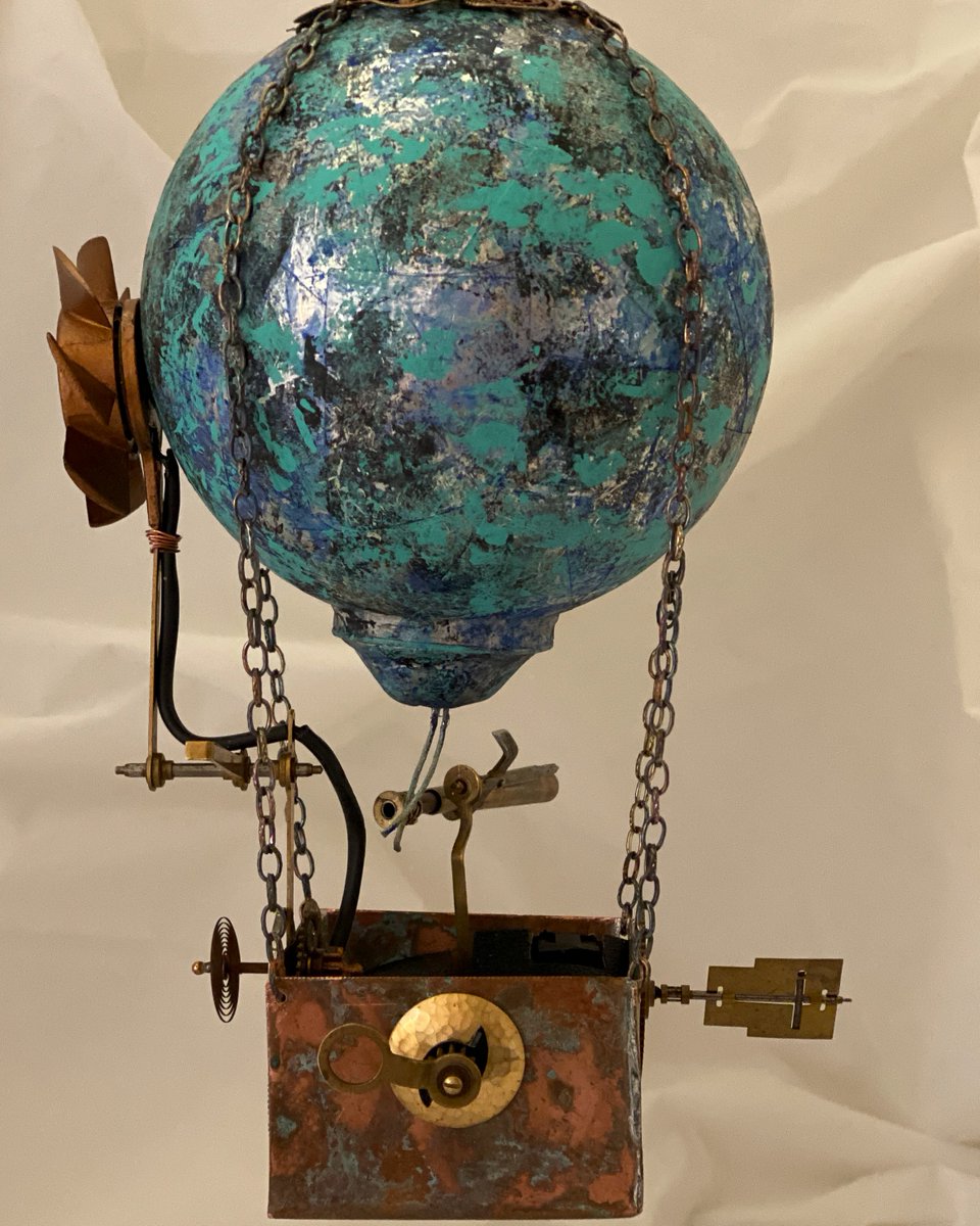 #ArtoftheDay: Mr. Fred Rogers Juried Exhibition
"Tinkering" by Marica Gilbert (Mixed Media, $425) currently on view in our gallery