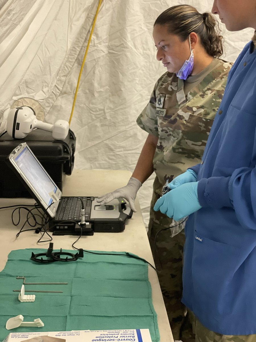 CSMGColon's tweet image. Army Medicine at it finest, I had the opportunity to watch our 68E Dental Specialist conduct clinical operations during the FTX. @MEDCoE_CG @CSM_CIMT @USACIMT @TRADOCCSM @CSM_MEDCoE @TRADOC