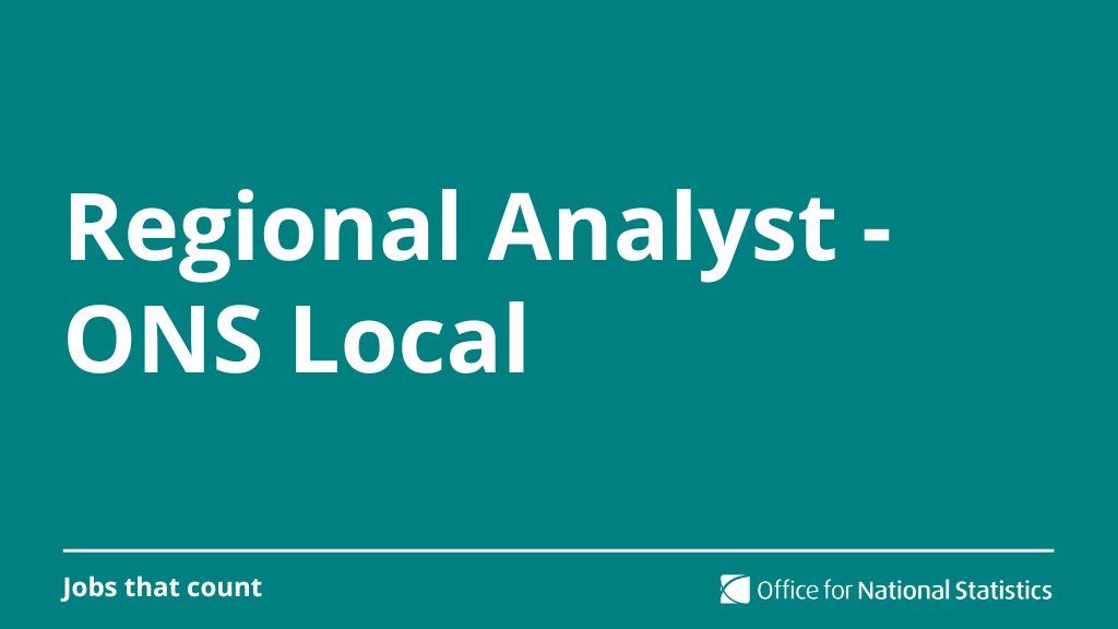 ONSrecruitment's tweet photo. 💼 Regional Analyst - ONS Local
💰 Salary: £30,205
📍 Location: UK wide
📆 Closing date: 18th Oct 2022
👉 Apply here: https://t.co/aDL2QZyQGx

#JobsThatCount #AnalystJobs #StatisticsCareers https://t.co/X2EH3VHCGV