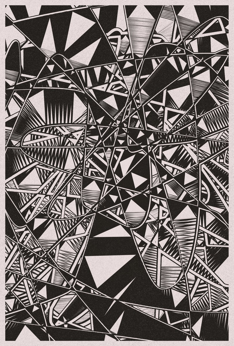 mountvitruvius's tweet photo. When you spell it colour instead of color 🖤🤍 #generativeart https://t.co/2Gzrmm54ds