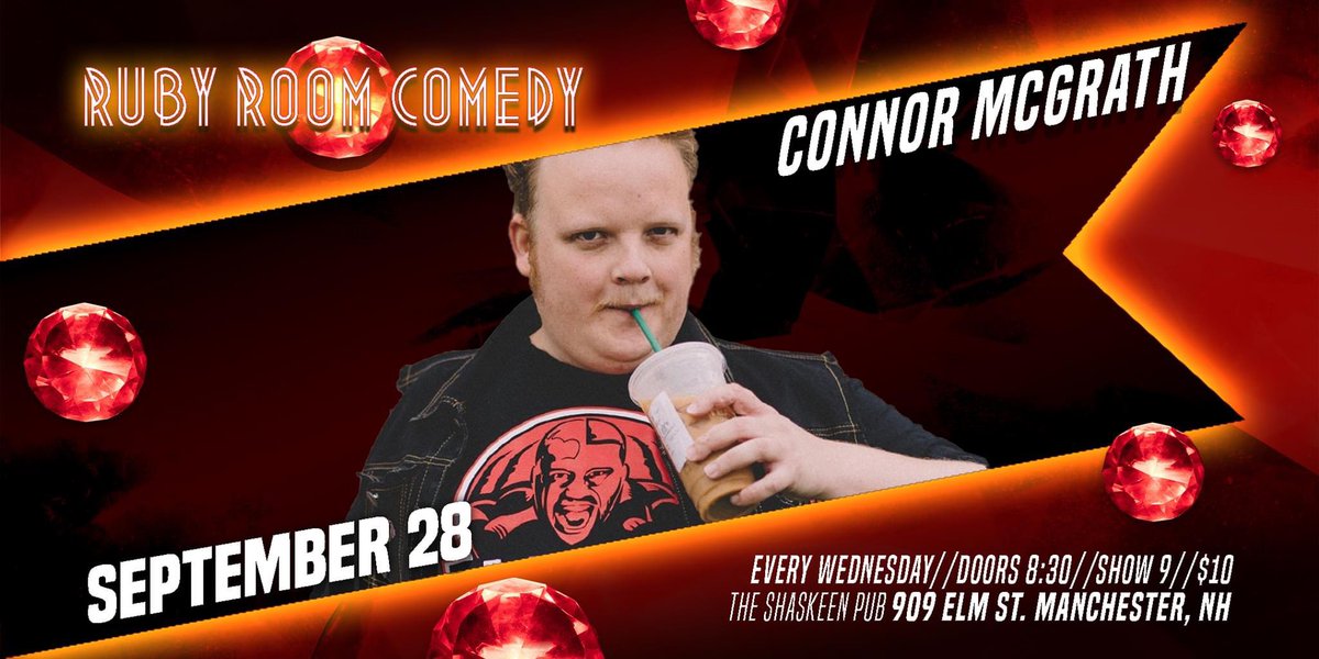 RubyRoomComedy (@rubyroomcomedy) on Twitter photo ♦️Tonight’s headliner is @ConnMan520 !!♦️
Tickets $10 - Showtime 9pm
Located in the back room of <a href="/TheShaskeenPub/">The Shaskeen Pub</a> ♦️Tonight’s headliner is @ConnMan520 !!♦️
Tickets $10 - Showtime 9pm
Located in the back room of <a href="/TheShaskeenPub/">The Shaskeen Pub</a>