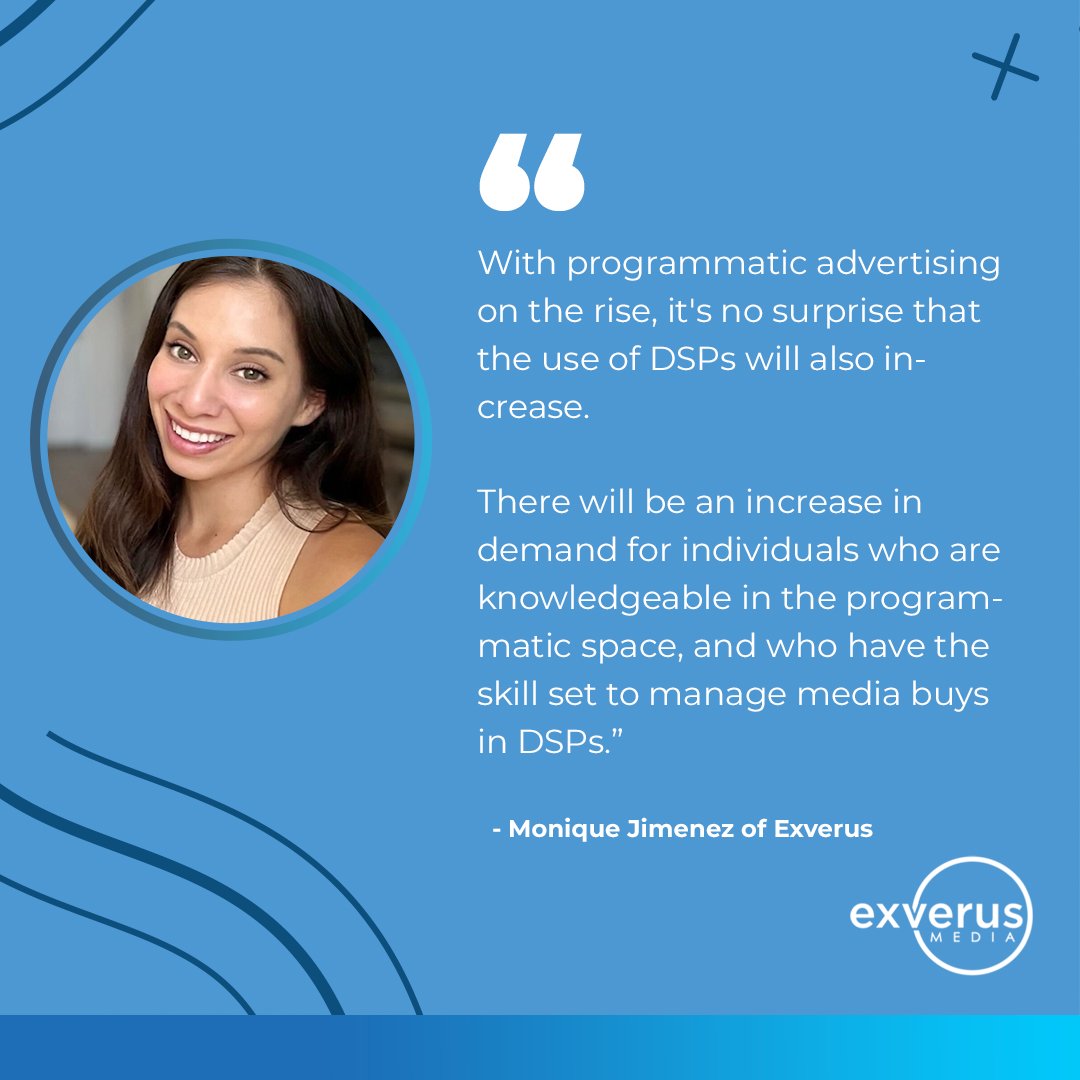 Exverus_Media's tweet photo. Is your brand leveraging a demand-side platform?

As DSP continues to rise, brands need experts that are familiar with the intricacies -- to maximize return and conversions. 

Sign up for weekly advertising insights here: https://t.co/bSCpfflzgb https://t.co/4msLVmG5Uz
