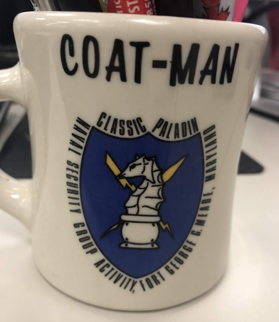 Coatman1's tweet image. Since today is a #TBT and also National Coffee Day, I'm throwing it back to my favorite coffee cup. I'm a proud US Navy veteran & this is the logo of the greatest group of linguists ever assembled. A lot of coffee achievers in this group of sailors! #NationalCoffeeDay #TeamJava