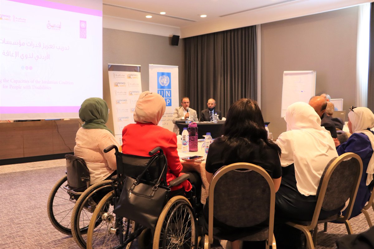 UNDPJordan's tweet photo. @UNDPJordan &amp; the Jordan Coalition of Persons with Disabilities concluded a 3️⃣ days training to enhance the capacities of #PeopleWithDisability &amp; the members of the Coalition as part of the 2nd phase of the "Local Administrations Network" project supported by @NorwayInJordan 🇳🇴 https://t.co/ZFKqplb0Of