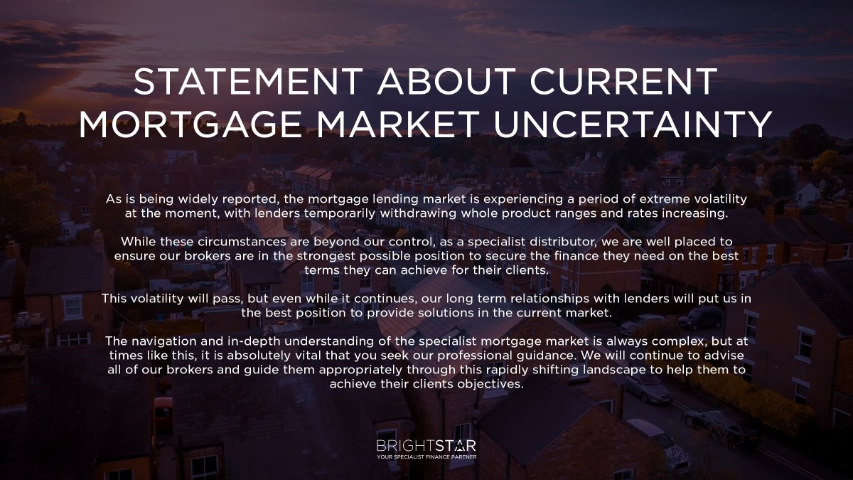BrightstarFin's tweet photo. The Brightstar team are here to ensure that our introducing #Brokers and #IFAs are in the strongest possible position. Here’s our statement on current market conditions. https://t.co/cvfP6WfwlH
