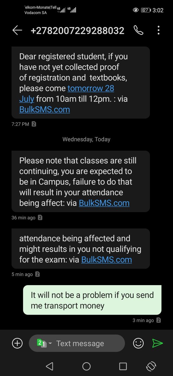 Hazelnu07090802's tweet photo. @myNSFAS next time try to stick to your promises how will we go to the cumpus if we don't have transportation money @DrBladeNzimande this is what we get because of you negligence we know you don't care and you will never care 🥴 https://t.co/62ByUjH8cU