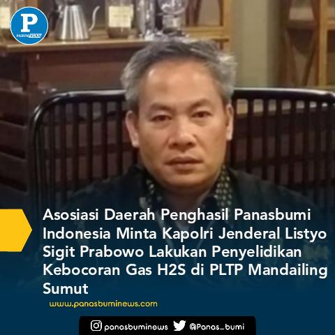 Panas_bumi's tweet photo. Asosiasi Daerah Penghasil Panasbumi Indonesia Minta Kapolri Jenderal Listyo Sigit Prabowo Lakukan Penyelidikan Kebocoran Gas H2S di PLTP Mandailing Sumut
https://t.co/4tT34MwkDn

#berita #panasbumi https://t.co/ZTNEeOI033