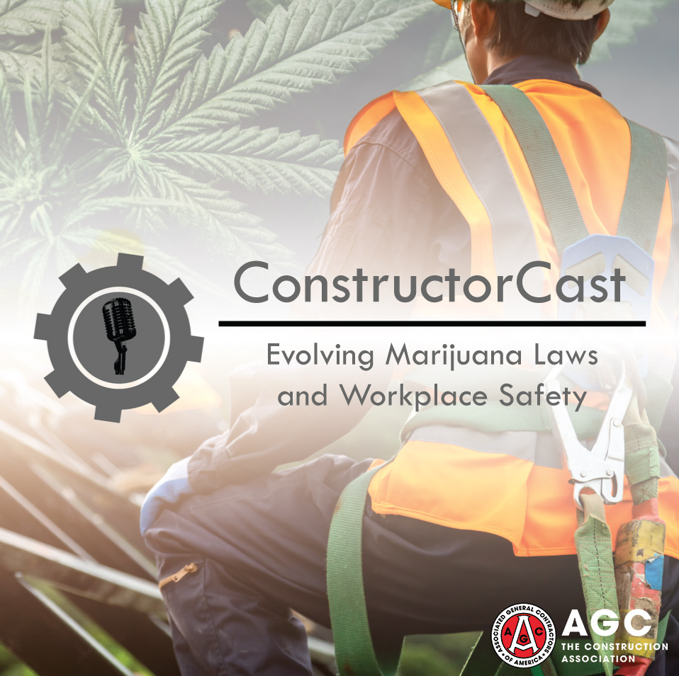 AGCofA's tweet photo. 🚨New Episode of #ConstructorCast!🚨 On this episode, Bill Judge of @DTstateLaws talks about considerations for drug-testing policies that are consistent with laws relevant by state and best practices for addressing safety-sensitive roles. 
Listen Now! https://t.co/NjBDaIfyYg https://t.co/qDyzq89eM6