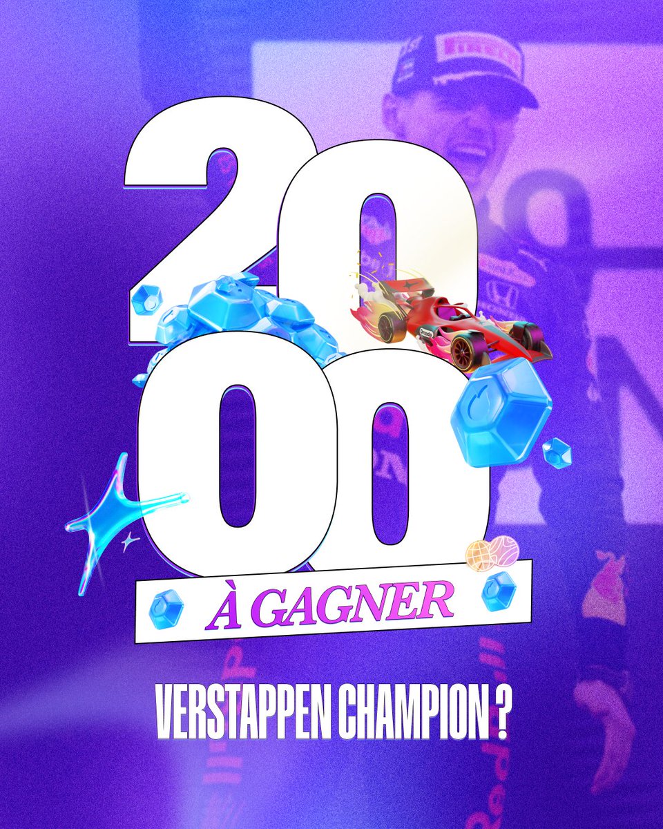 omada_app's tweet photo. 🏆 Verstappen champion à Singapour ? C'est possible s'il finit 1️⃣er et Leclerc 8️⃣e ou moins !

💎 Si c'est le cas, on offre 2⃣0⃣0⃣0⃣ diamants à 2⃣ d'entre vous.

Pour participer : RT + follow + commente avec ton code ami

#F1 #SingaporeGP https://t.co/S5hYuoCd13