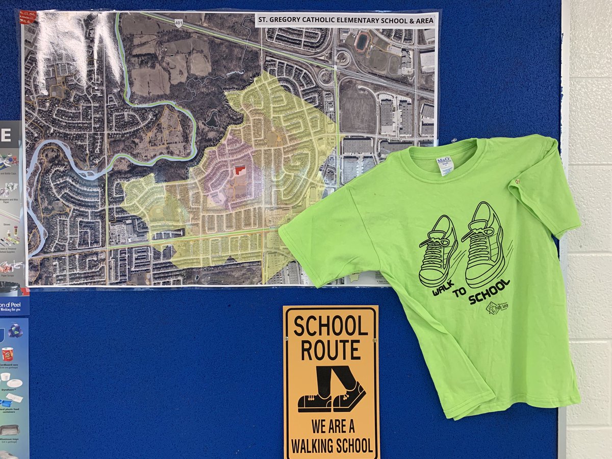 Happy to launch our walk to school program formally today! Come by the Library and check out your walk, roll, bike, or other active route to school! ⁦<a href="/GregoryGrizzly1/">St. Gregory Grizzlies</a>⁩ we got this! Thanks to ⁦<a href="/citymississauga/">City of Mississauga</a>⁩ for the support!