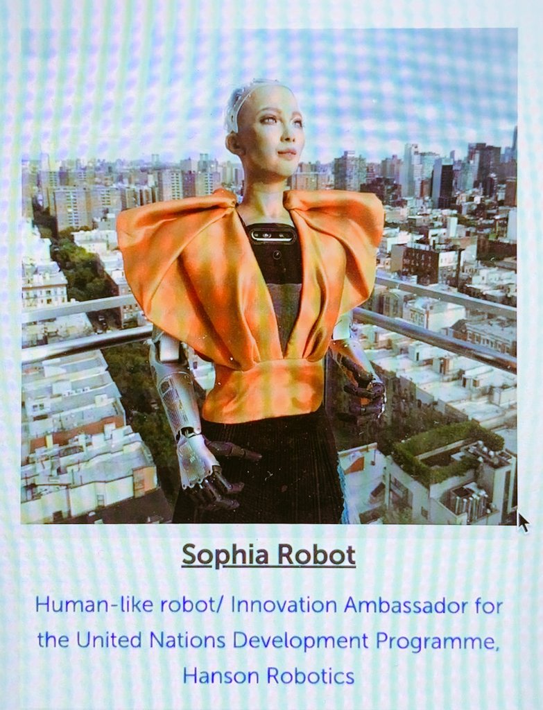 _HassanF's tweet photo. Meet #SofiaTheRobot ...
@wto #WTOPublicForum
@vitor_ido @peoplesvaccine
@HealthJusticeIn @OWINFS @South_Centre @DAWNfeminist
@3rdworldnetwork https://t.co/eVisQyo4rK
