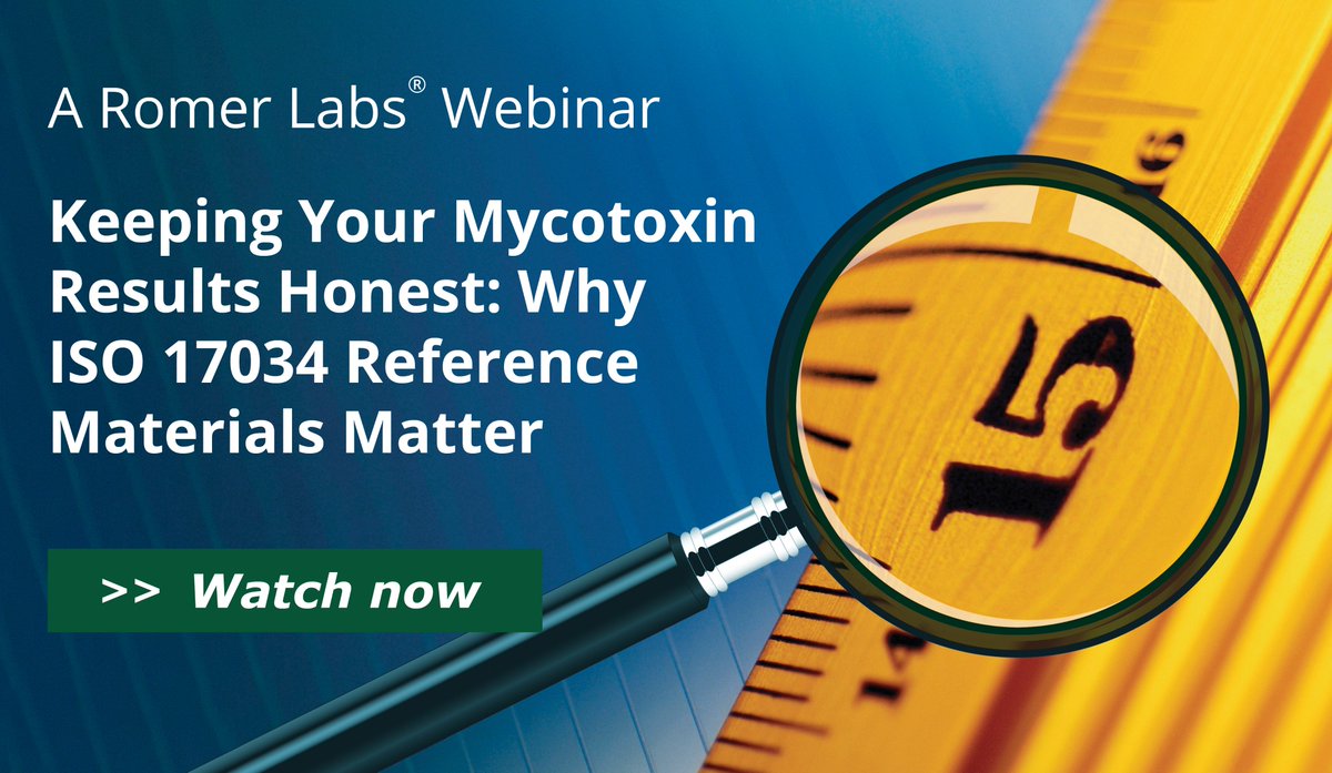Did you miss our webinar on ISO 17034 reference materials? No worries! Catch it on our website now. #mycotoxins romerlabs.com/en/knowledge-c…